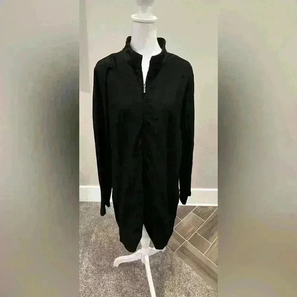 Eileen Fisher system lightweight black jacket size large - Picture 1 of 6